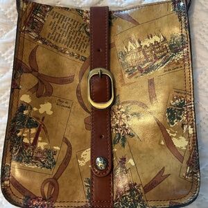 Patricia Nash "Venezia" My European Trip Leather Crossbody Shoulder Bag